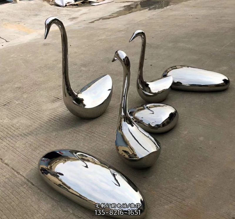 不銹鋼抽象仙鶴雕塑 不銹鋼抽象仙鶴雕塑