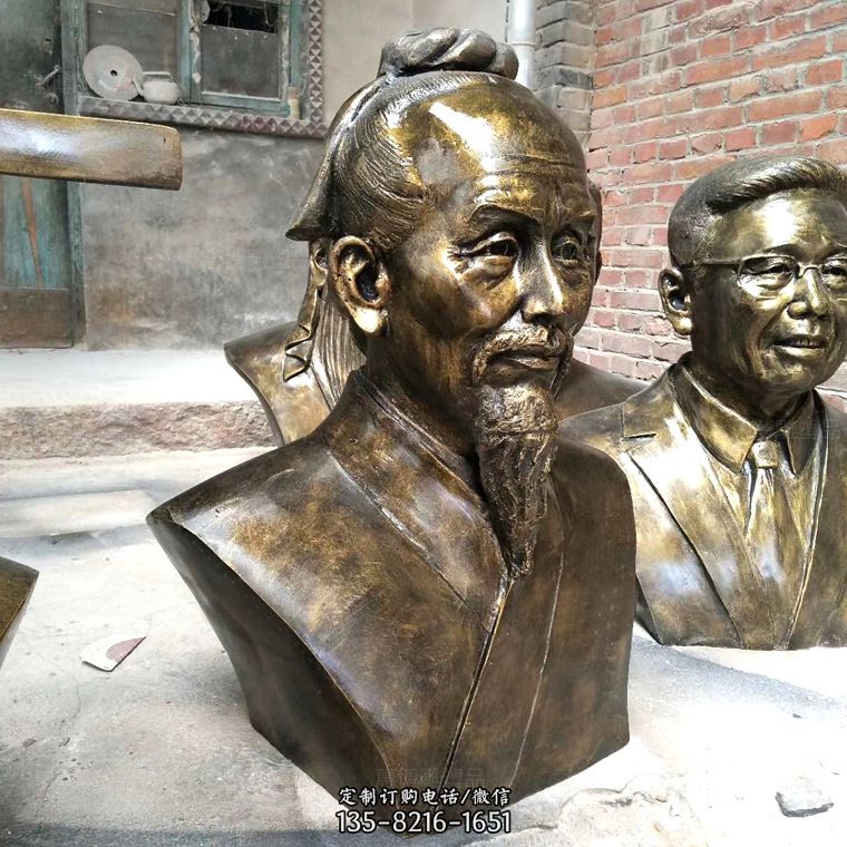 中國古代著名數(shù)學(xué)家祖沖之鑄銅胸像雕塑 中國古代著名數(shù)學(xué)家祖沖之鑄銅胸像雕塑