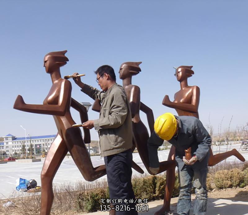 不銹鋼跑步人物仿銅運(yùn)動雕塑 不銹鋼跑步人物仿銅運(yùn)動雕塑