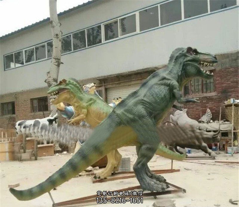 玻璃鋼仿真恐龍公園動物雕塑