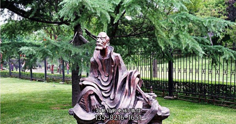 園林抽象古代人物景觀(guān)銅雕