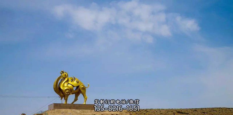 公園抽象駱駝景觀銅雕