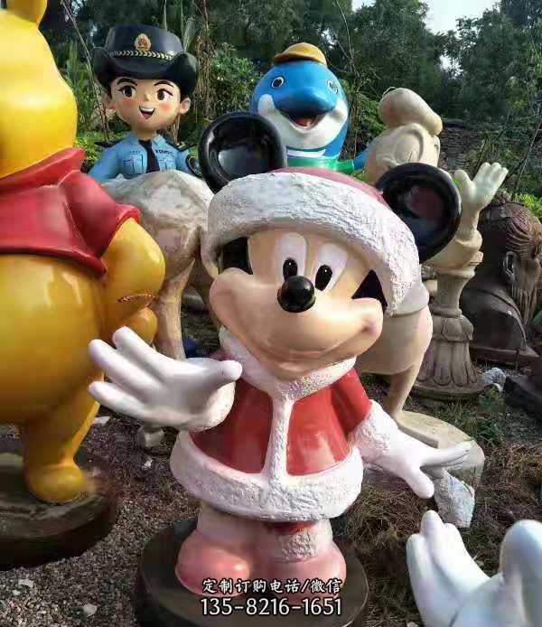 玻璃鋼米老鼠和唐老鴨卡通動(dòng)物雕塑