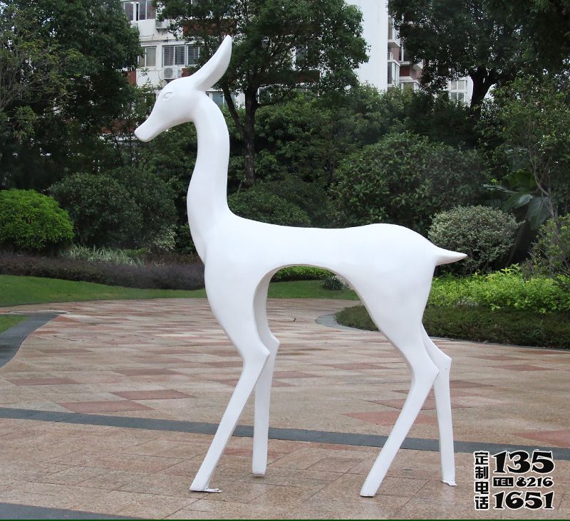 戶(hù)外抽象景觀擺件玻璃鋼小鹿雕塑 戶(hù)外抽象景觀擺件玻璃鋼小鹿雕塑