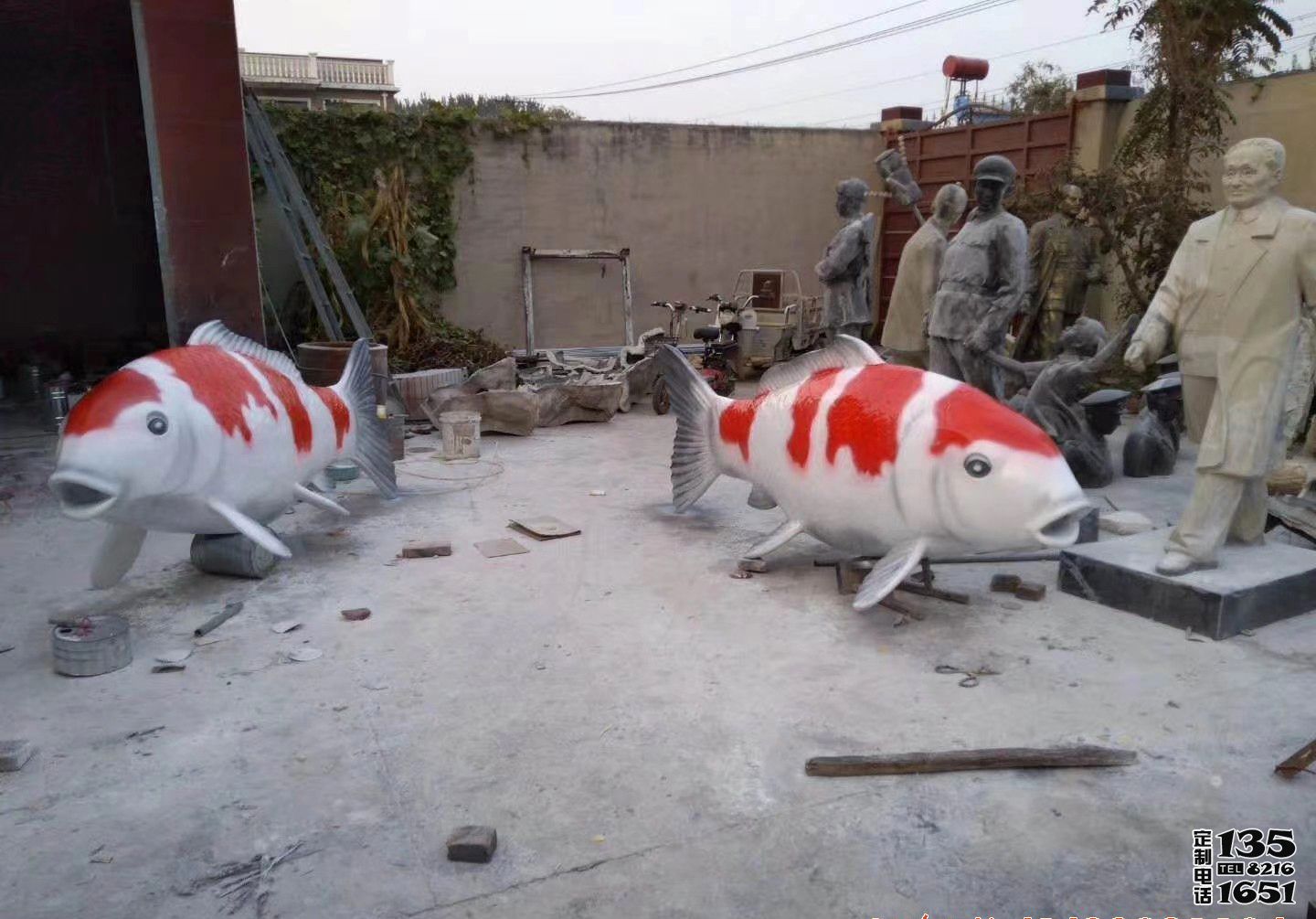 戶(hù)外園林大型玻璃鋼仿真魚(yú)雕塑 戶(hù)外園林大型玻璃鋼仿真魚(yú)雕塑
